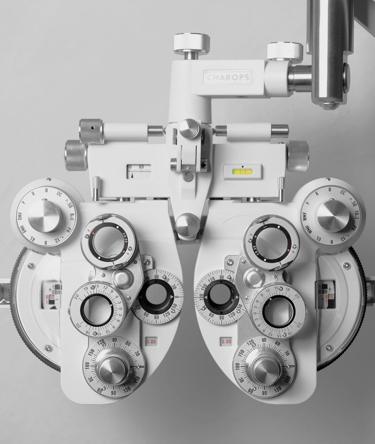 Optometry testing lenses and equipment