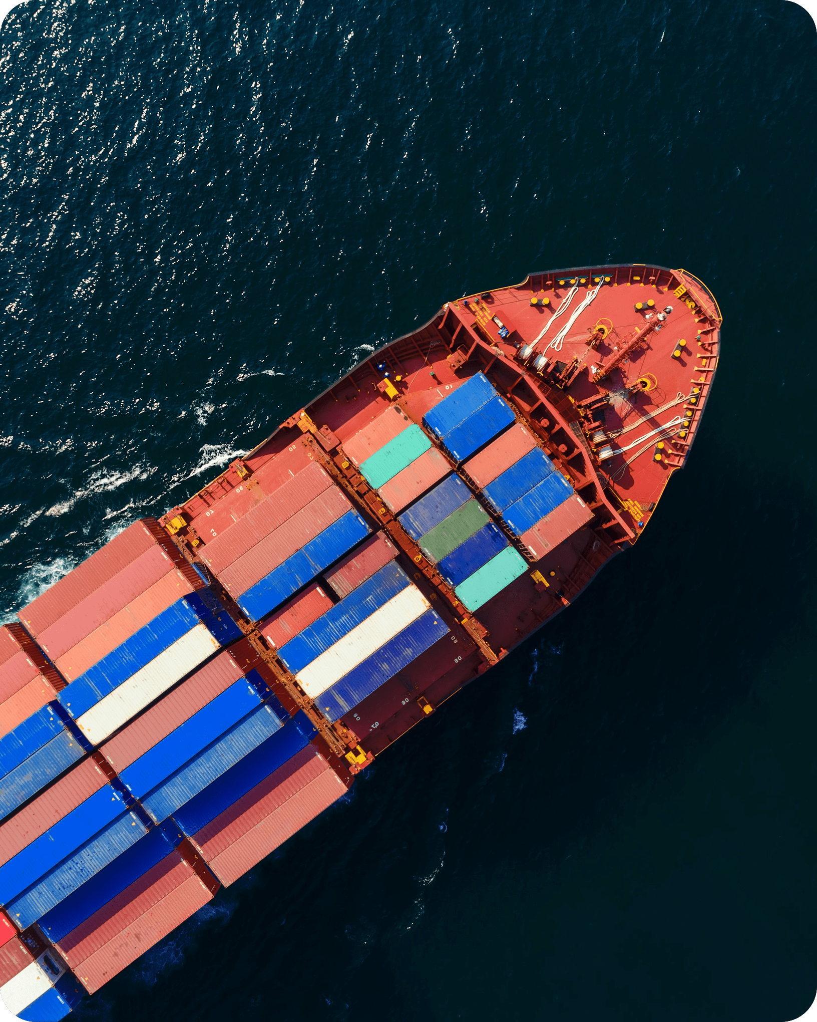 Cargo ship on water