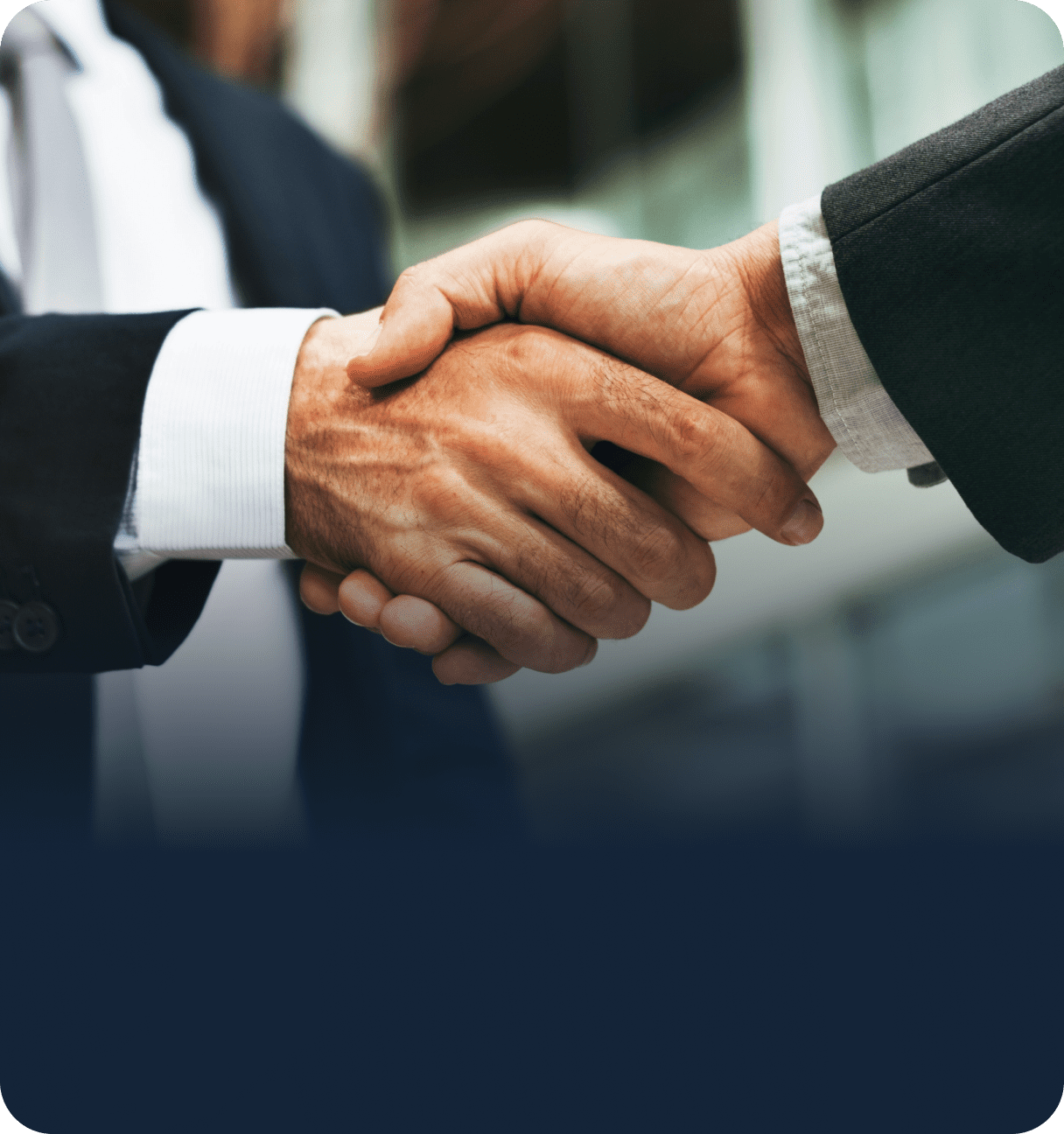 Businessman shaking hands